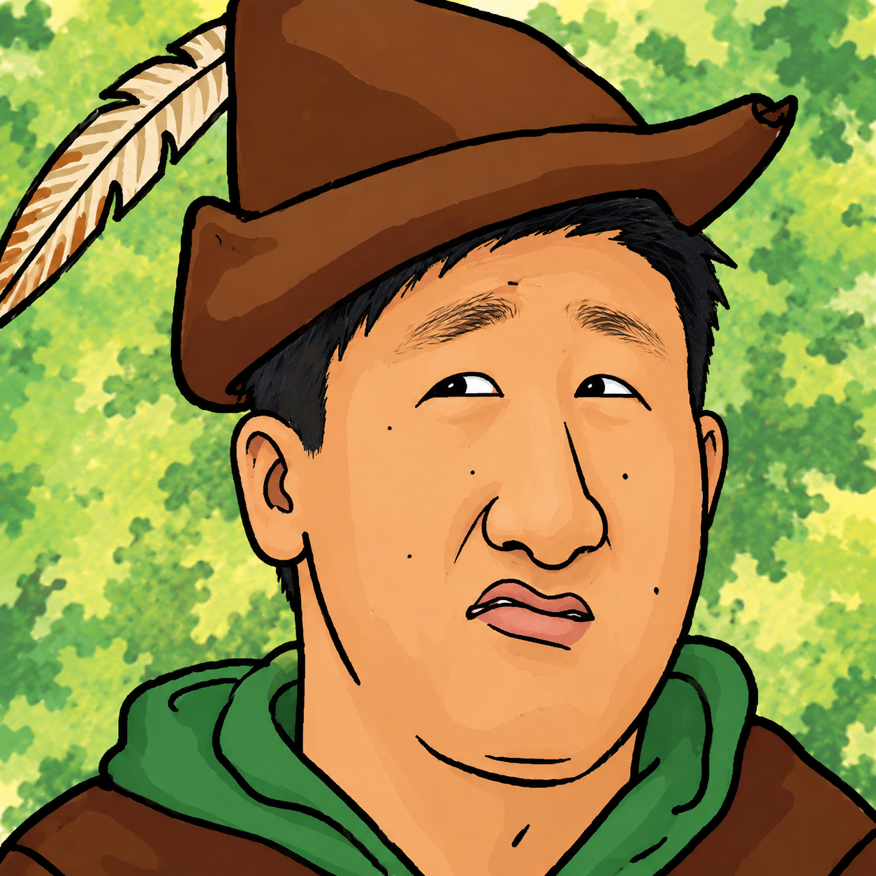 Master Rwabin the RWABIN HOOD mascot